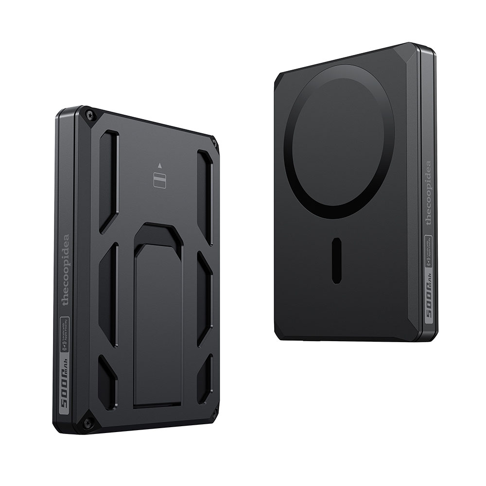 Wireless/Wired Power Bank 5000mAh VEGER X5 6-in-1 FastCharger Qi black