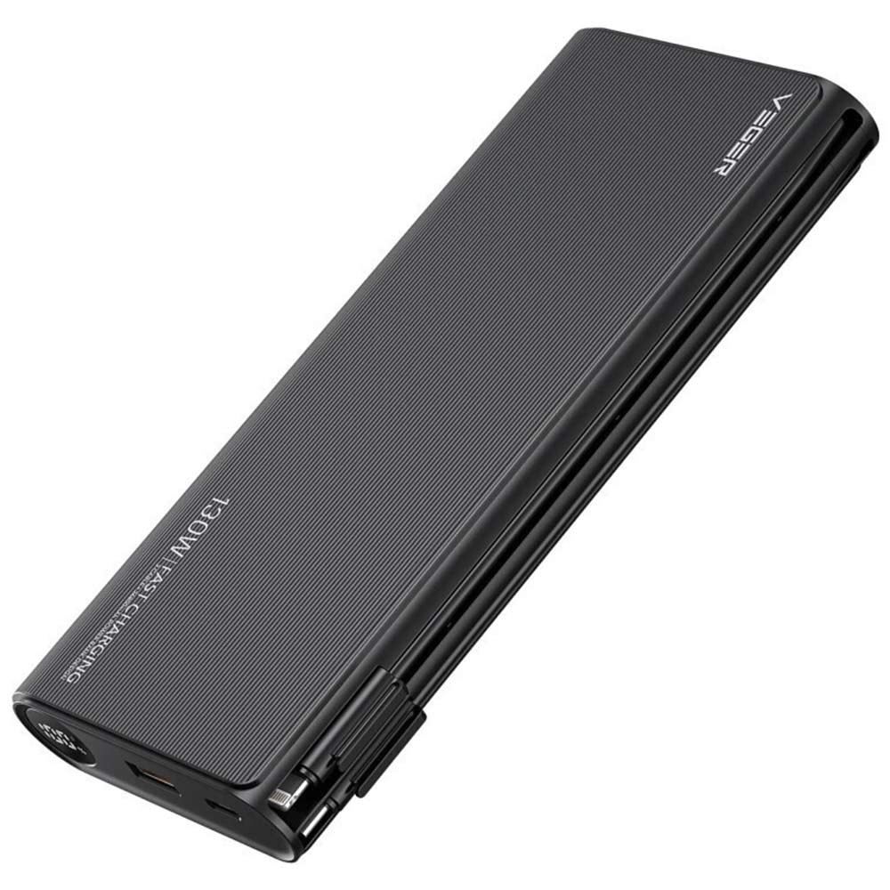 Power Bank 25000mAh 130W VEGER Fast Charger TC130 black