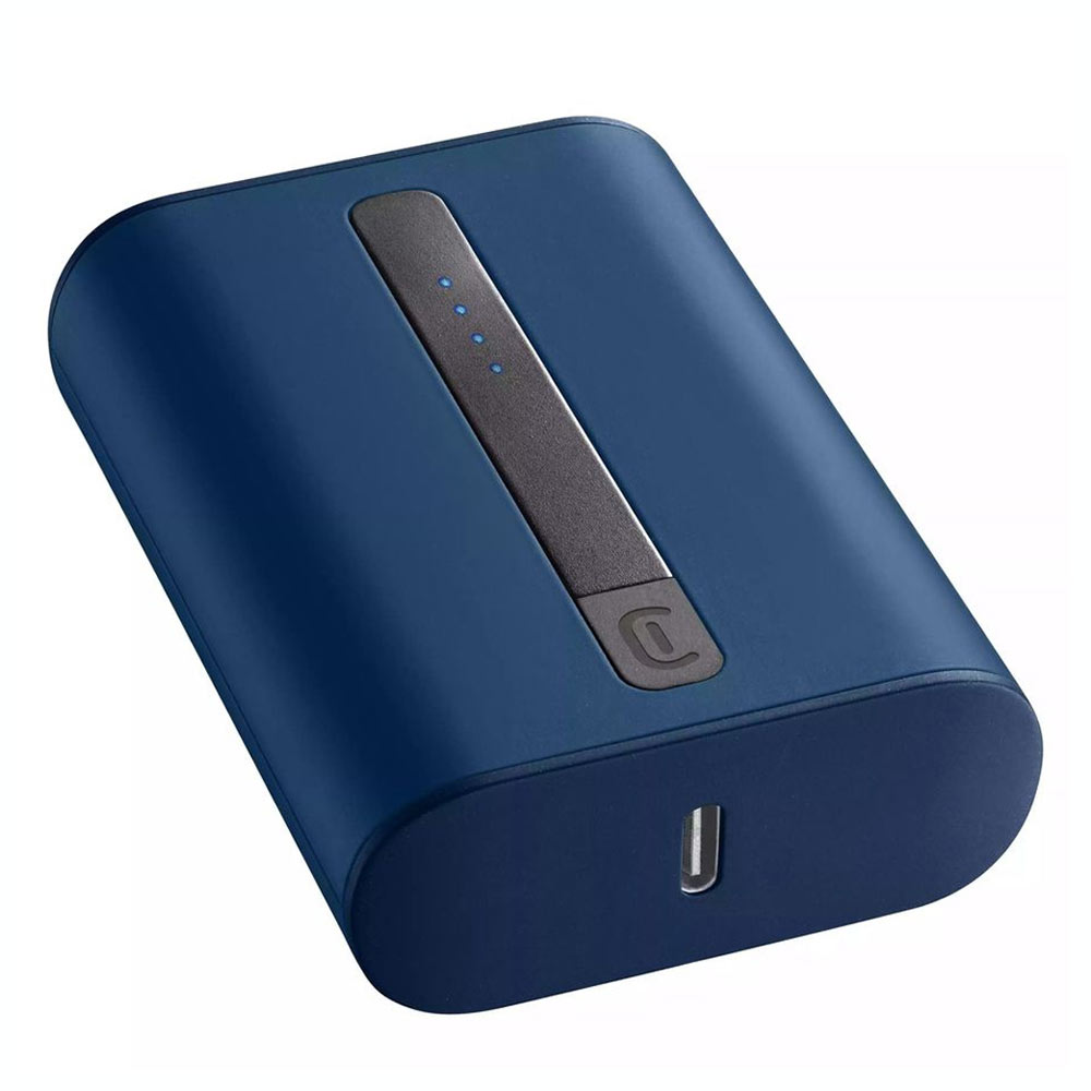 Power Bank 10000mAh 20W CELLULARLINE Thunder Extra Compact Fast Charger PBNEWTANK10000B blue