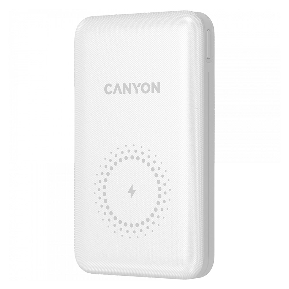 Power Bank 10000mAh 18W CANYON Fast Charger Wireless (10W) CNS-CPB1001W white