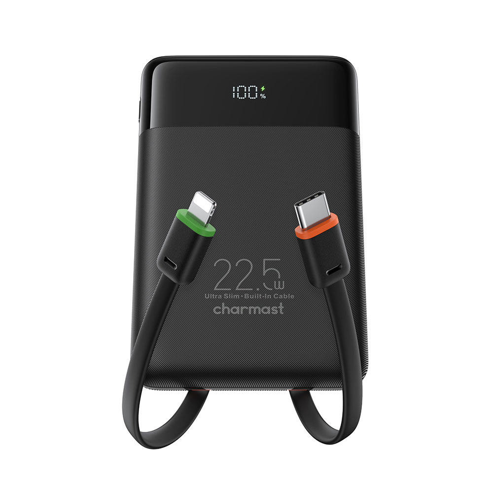 Power Bank 10000mAh 22.5W CHARMAST Fast Charger W1202 black