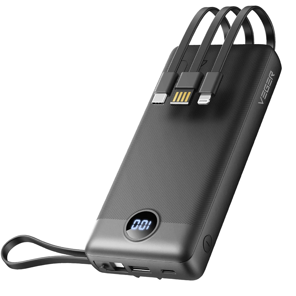 Power Bank 20000mAh VEGER FastCharger C20 black