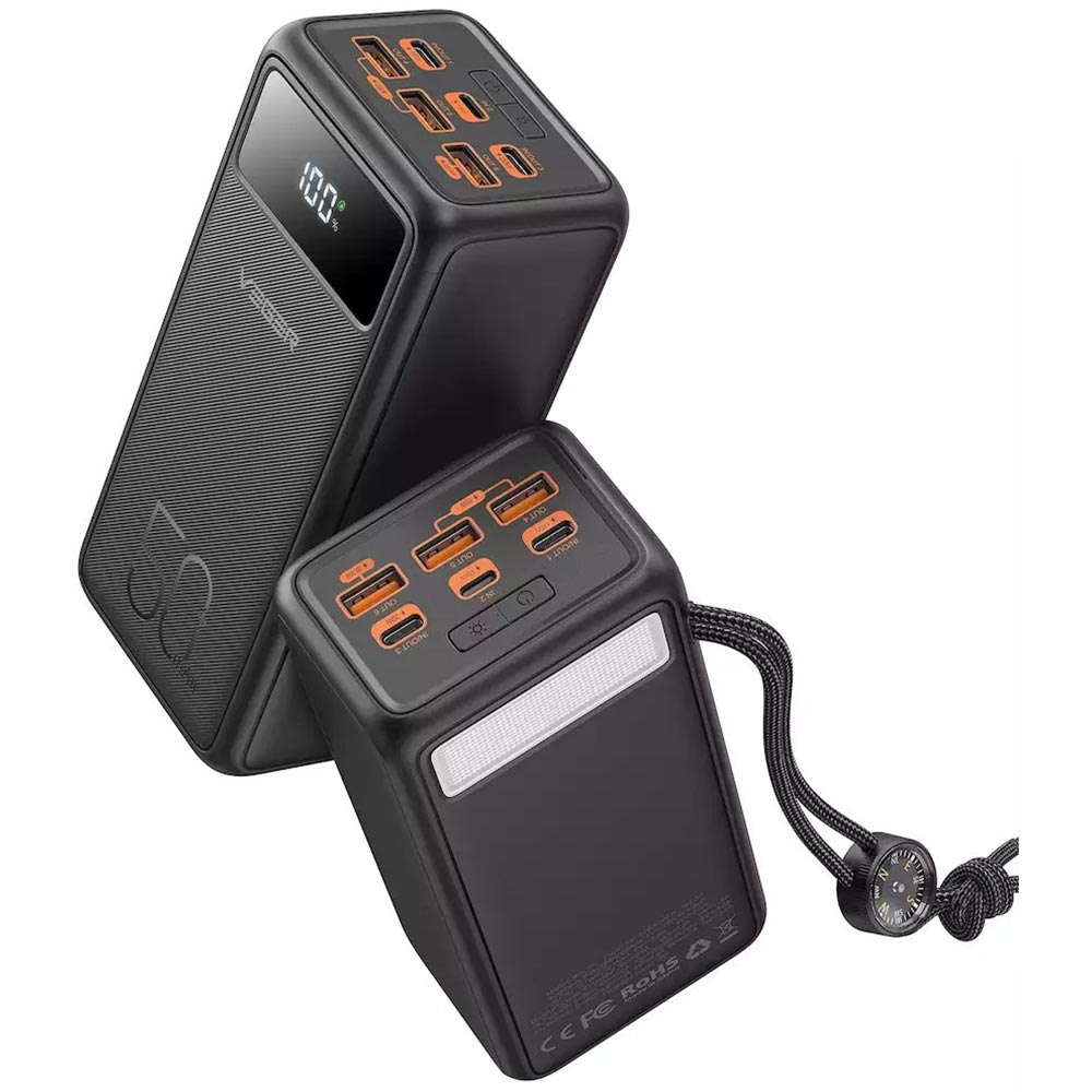 Power Bank 50000mAh 22.5W VEGER Fast Charger (PD) Tank Lite V5001 black