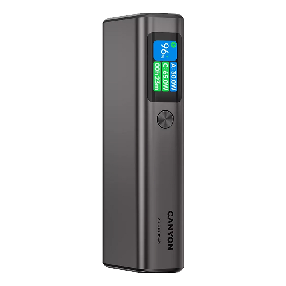 Power Bank 20000mAh 130W CANYON Fast Charger OnPower 230 CNS-CPB230DG dark grey
