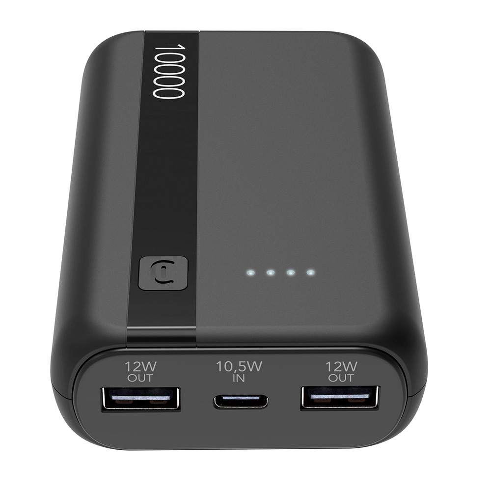 Power Bank 10000mAh CELLULARLINE 10000 PBENTRY10000K black