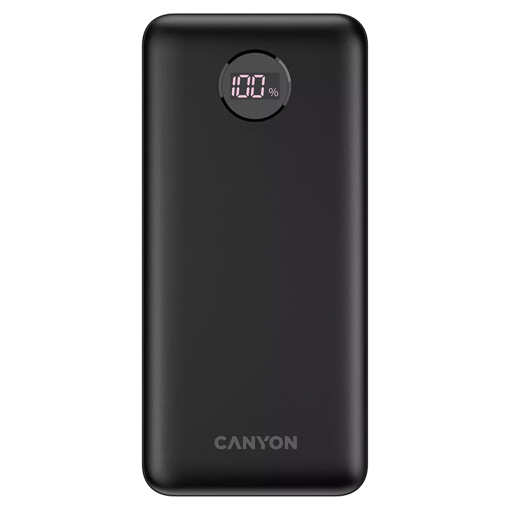 Power Bank 20000mAh 20W CANYON PB2002W Fast Charger CNE-CPB2002B black