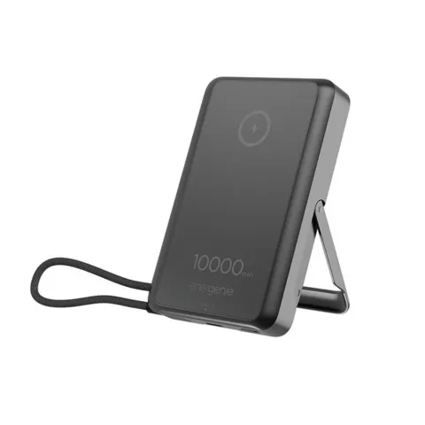 Power Bank 10000mAh 20W GEMBIRD Energenie Magnetic Wireless (15W) Fast Charger PB10-WPC15MS-01 black