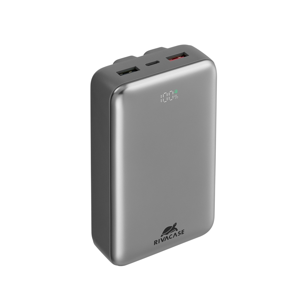 Power Bank 20000mAh 30W RIVACASE Fast Charger VA2612 grey