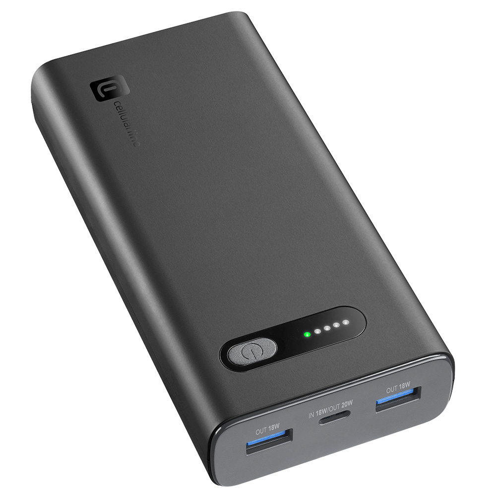 Power Bank 20000mAh 20W CELLULARLINE Fast Charger 2000 PBFAST01PD20000K black