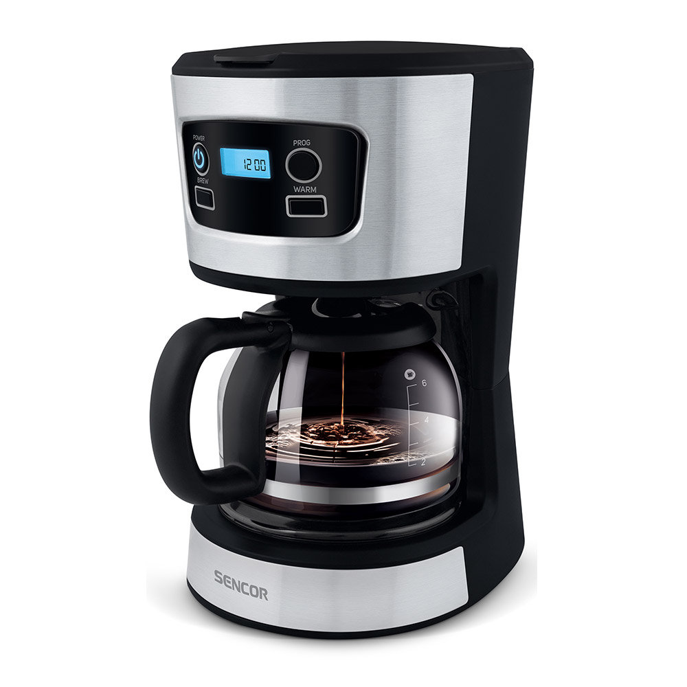 Filter coffee machine SENCOR SCE 3700BK black/chrome