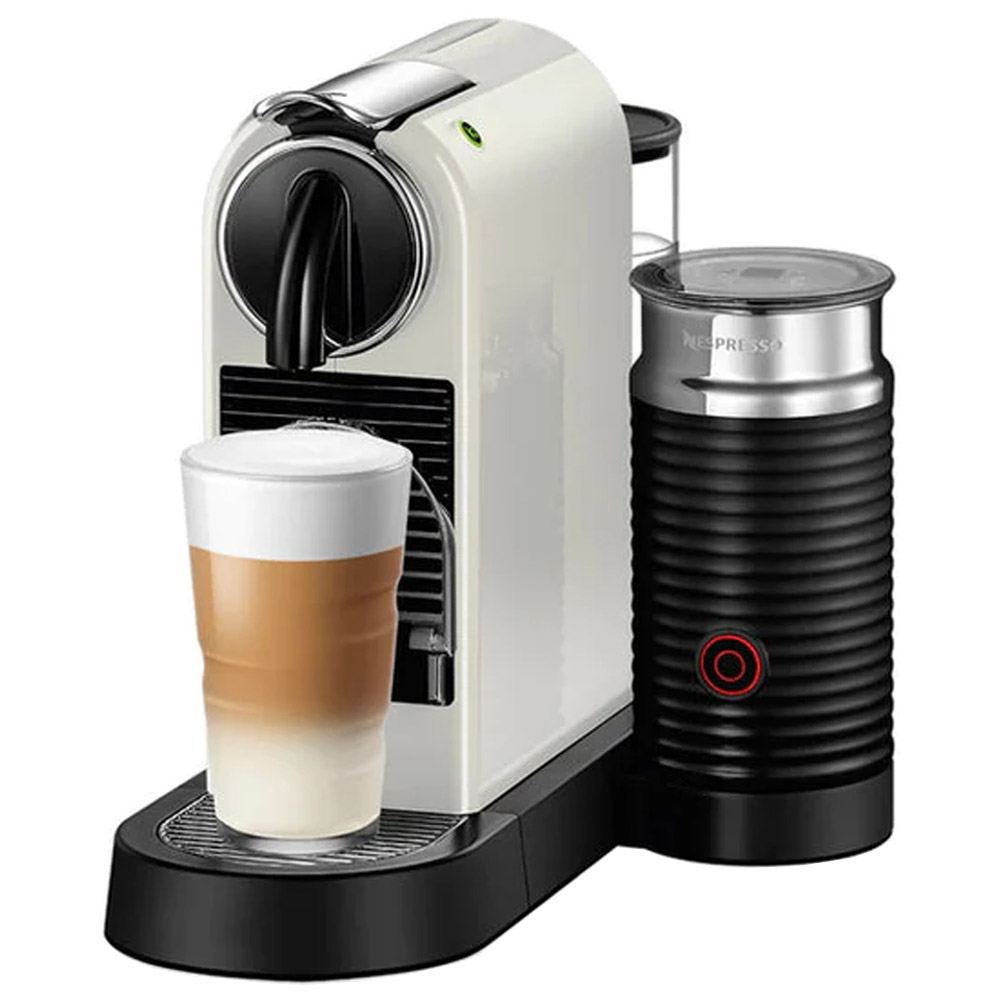 Coffee machine with Capsules NESPRESSO D123 Citiz & Milk white