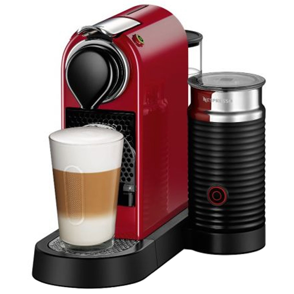 Coffee machine with Capsules NESPRESSO C123 Citiz & Milk red