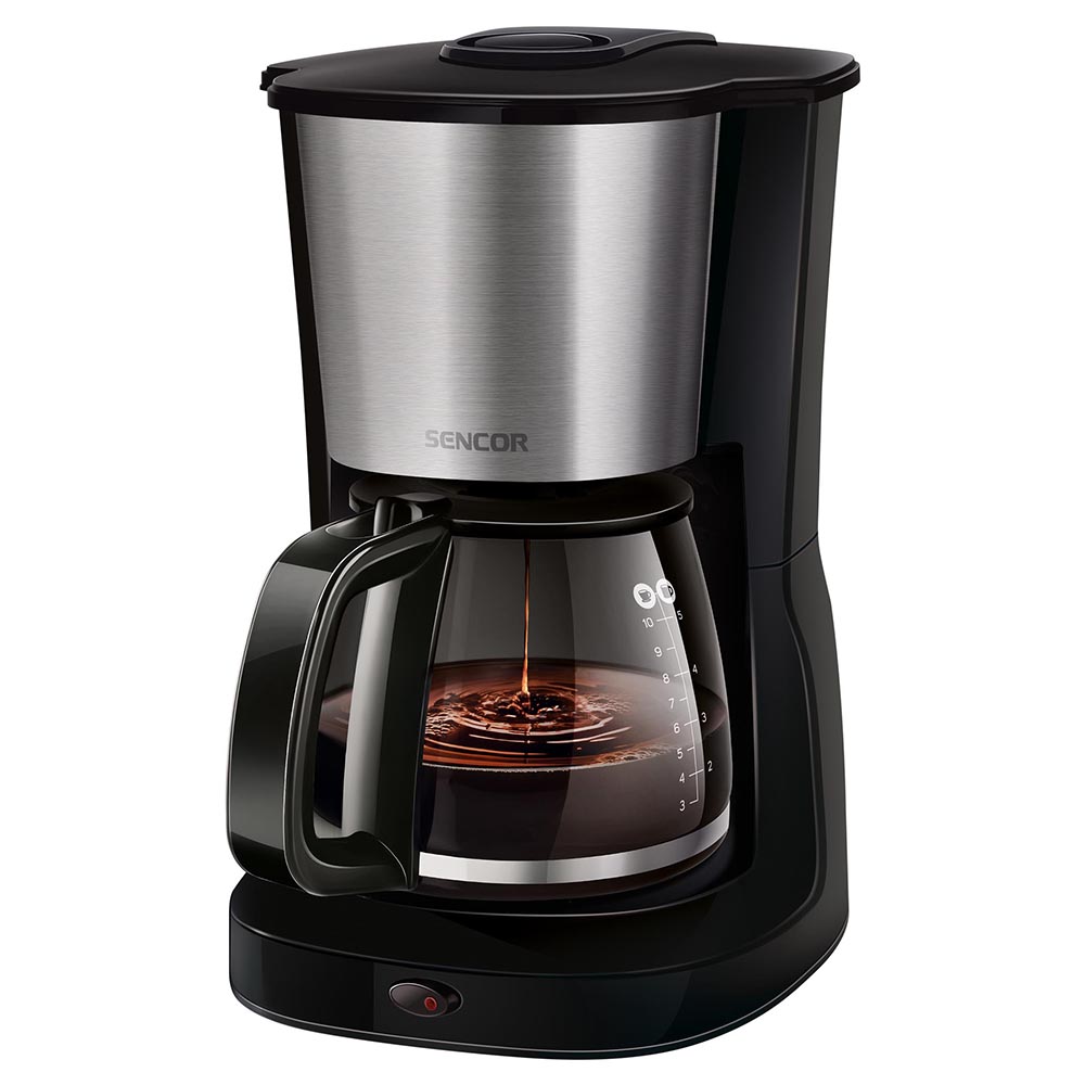Filter Coffee Machine SENCOR SCE 3050SS black/chrome