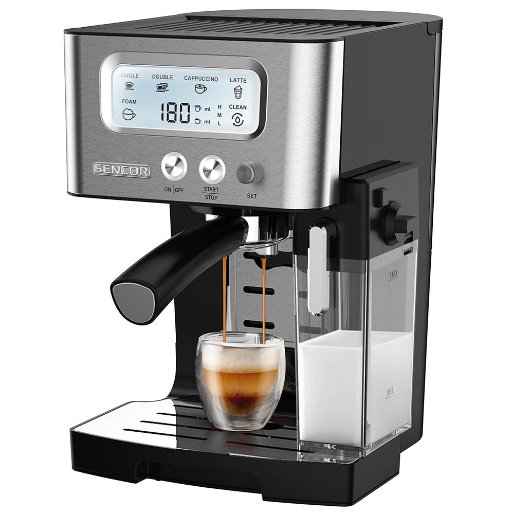 Coffee machine Espresso SENCOR SES 4090SS black/silver