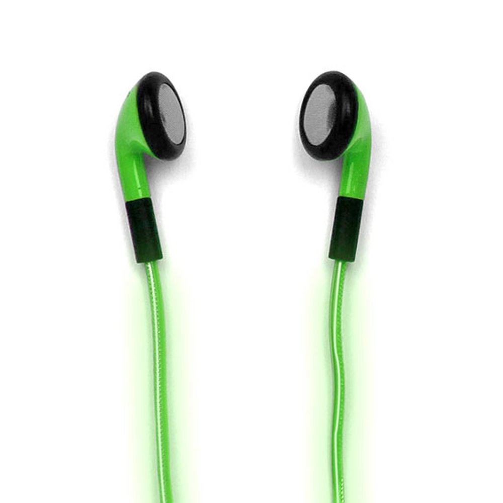 Earphones SATZUMA Electrolight ELE-GREEN green