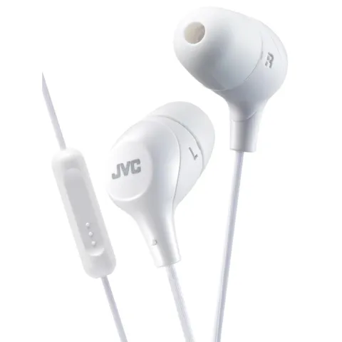 Earphones with microphone JVC HA-FX38M-W-E white