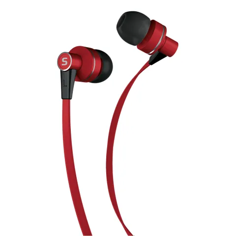 Earphones with microphone SENCOR SEP 300 red