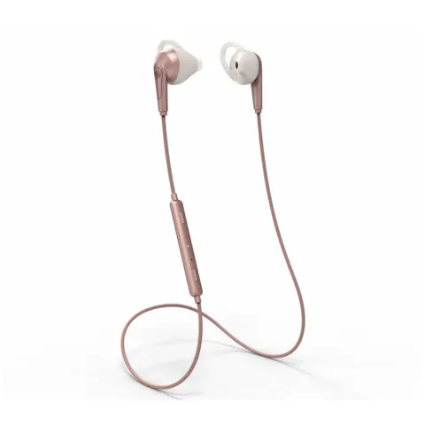 Bluetooth Earphones - Neckband with microphone URBANISTA Chicago Rose Gold pink