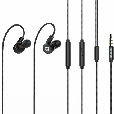 Earphones with microphone BUXTON REI-MS 300 black