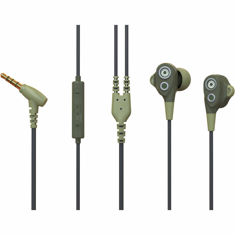 Earphones with microphone BUXTON REI-MS 102 green