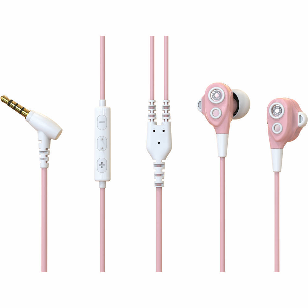 Earphones with microphone BUXTON REI-MS 103 pink