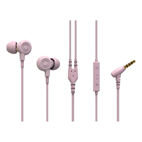 Earphones with microphone BUXTON REI-C 102 pink