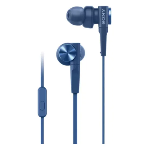 Earphones with microphone SONY MDRXB55APL blue