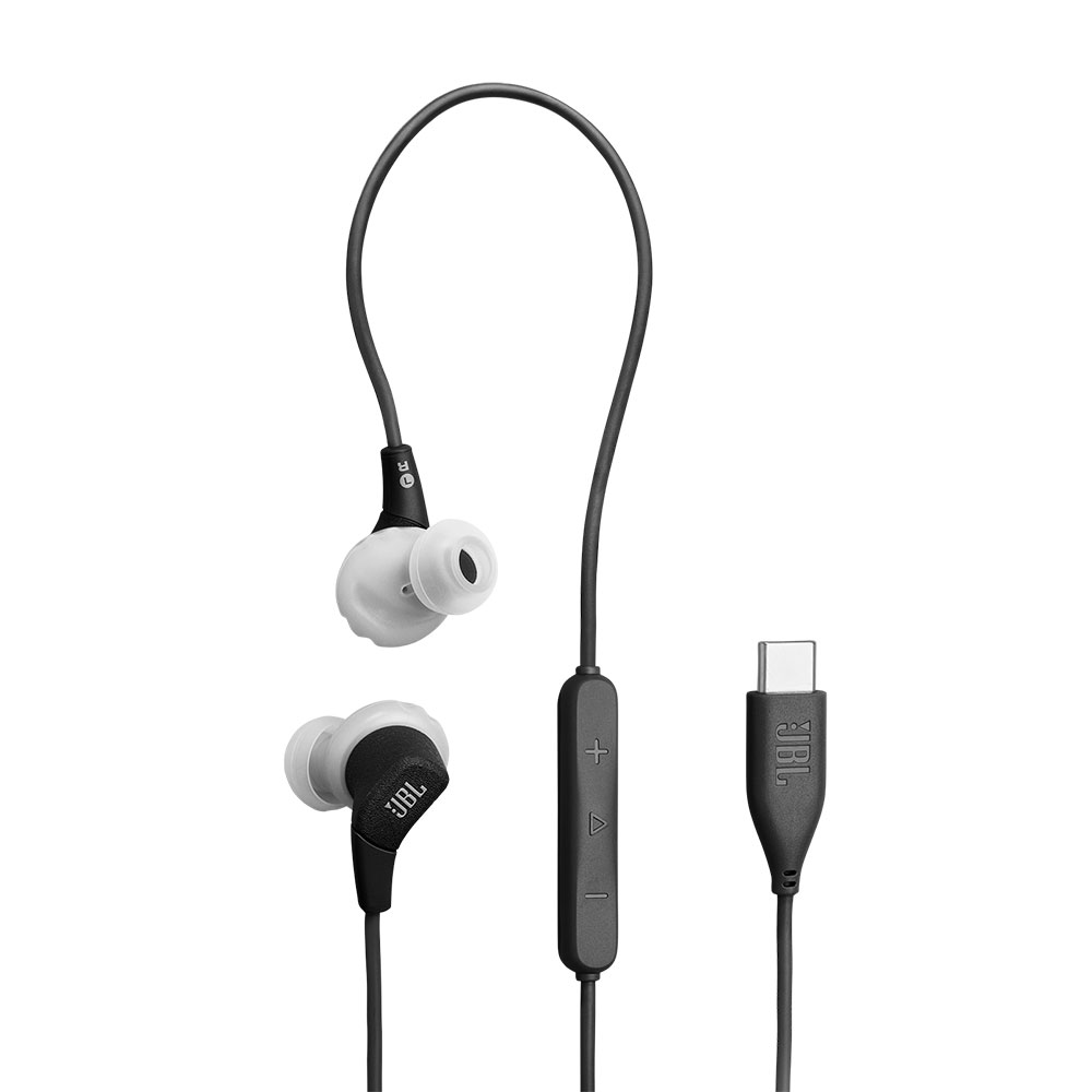 Earphones with microphone JBL Endurance Run 3 JBLENDURRUN3CBLKG black