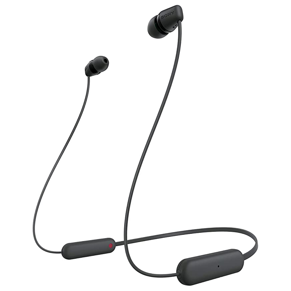 Bluetooth Εarphones - Νeckband with microphone SONY WI-C100 black