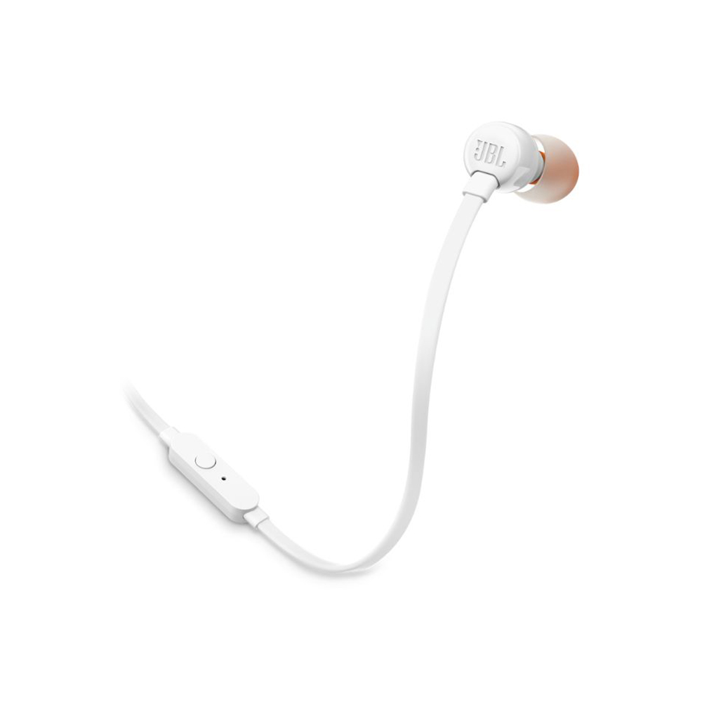 Earphones with microphone JBL T110 JBLT110WHTE white