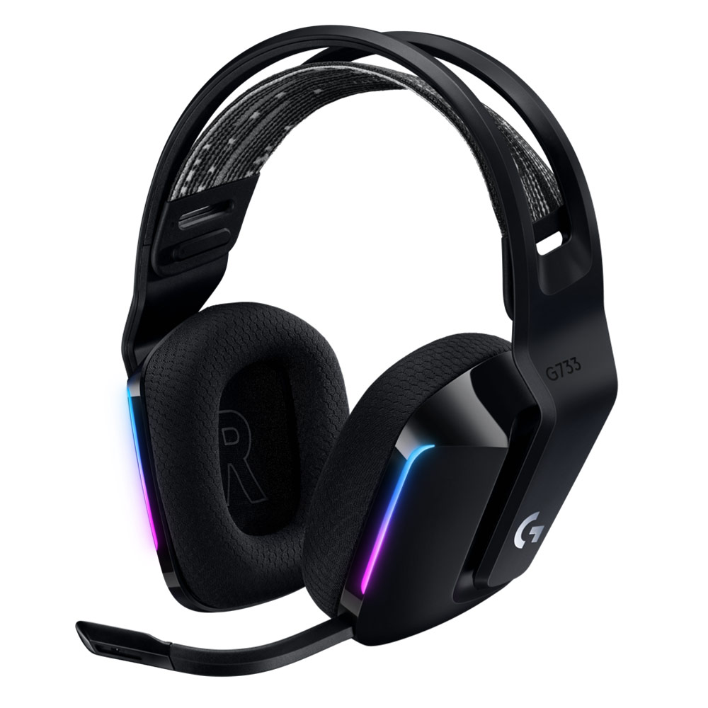 Cordless Headphones with microphone for PC/PS4 LOGITECH G733 Lightspeed RGB 981-000864 black