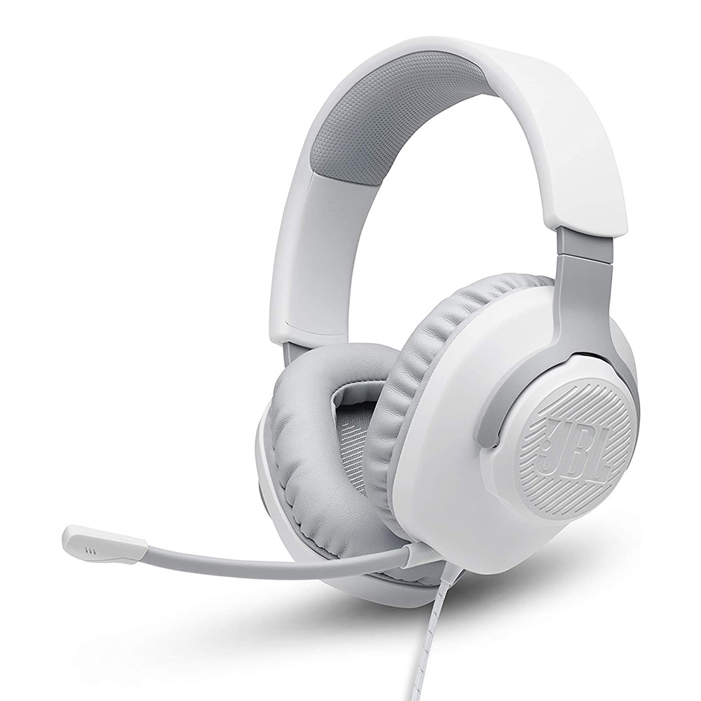 Headphones with microphone for PC/Console JBL Quantum 100 white