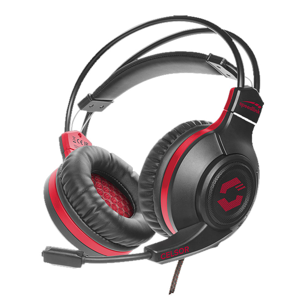 Headphones with microphone for PC Speedlink Celsor SL-860011-BK black