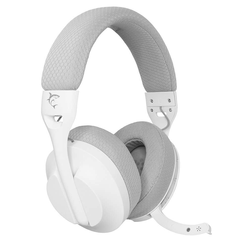 Cordless Headphones with microphone for PC/PS4/PS5/Xbox WHITE SHARK Falcon WGH-2441 white
