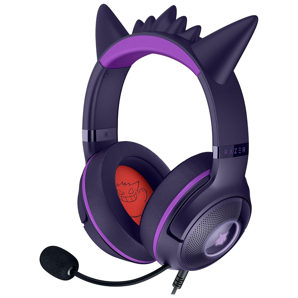 Headphones with microphone for PC/PS5/Nintendo Switch RAZER Kraken Kitty V2 Pokemon Gengar Edition RZ04-04730300-R3M1 purple