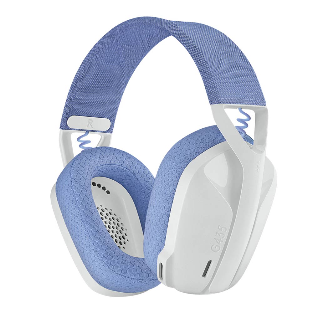 Cordless Headphones with microphone for PC/Console LOGITECH G435 Lightspeed white/purple