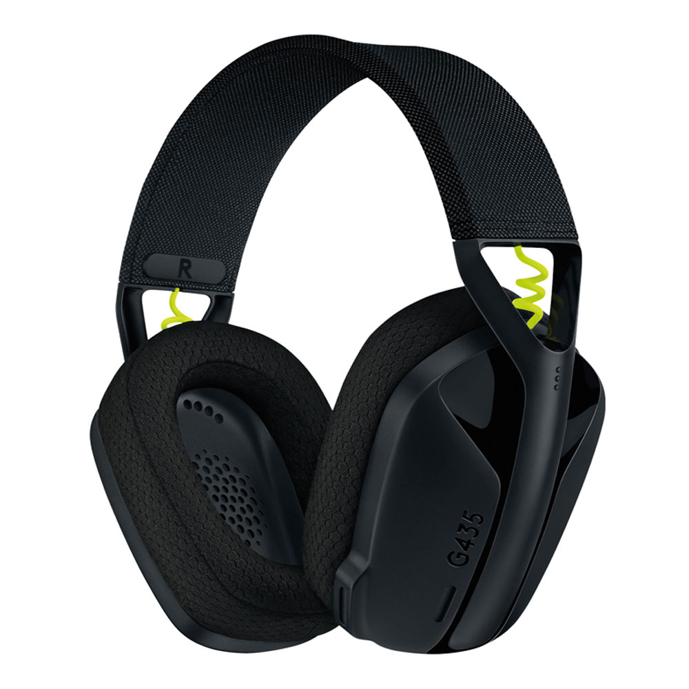 Cordless Headphones with microphone for PC/PS4/PS5 LOGITECH G435 981-001050 Lightspeed black/yellow