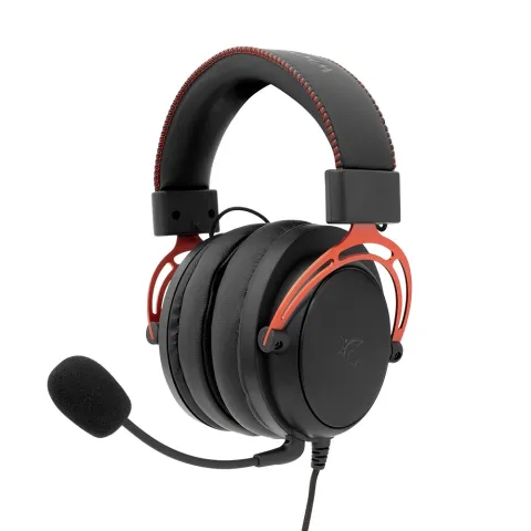 Headphones with microphone for PC/PS4/PS5/XBOX WHITE SHARK Gorilla GH-2341 black/red