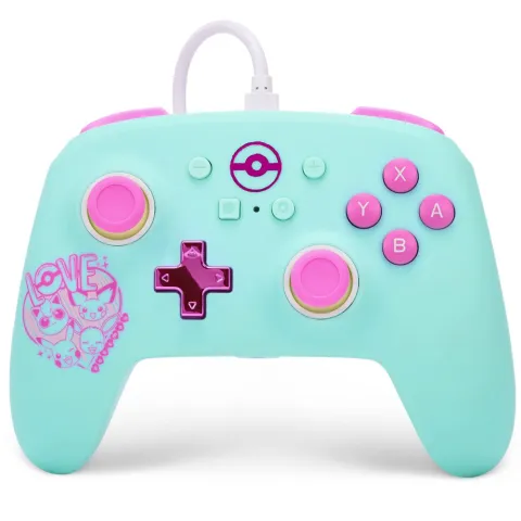Corded Gamepad for Nintendo Switch POWER A Pokemon Sweet Friends blue