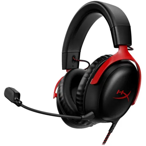 Headphones with microphone for PC/Console/Mobile HyperX Cloud III 727A9AA black/red