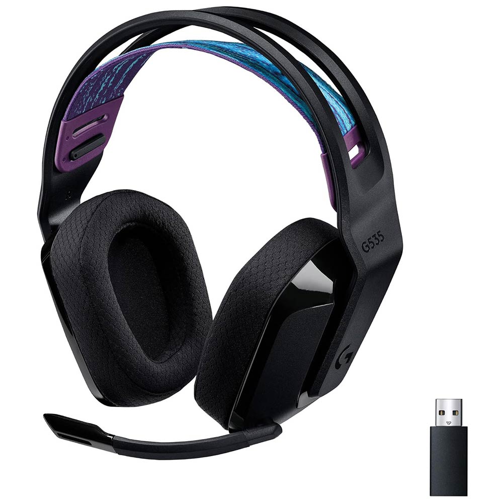Cordless Headphones with microphone for PC/PS5/PS4 LOGITECH G535 Lightspeed 981-000972 black