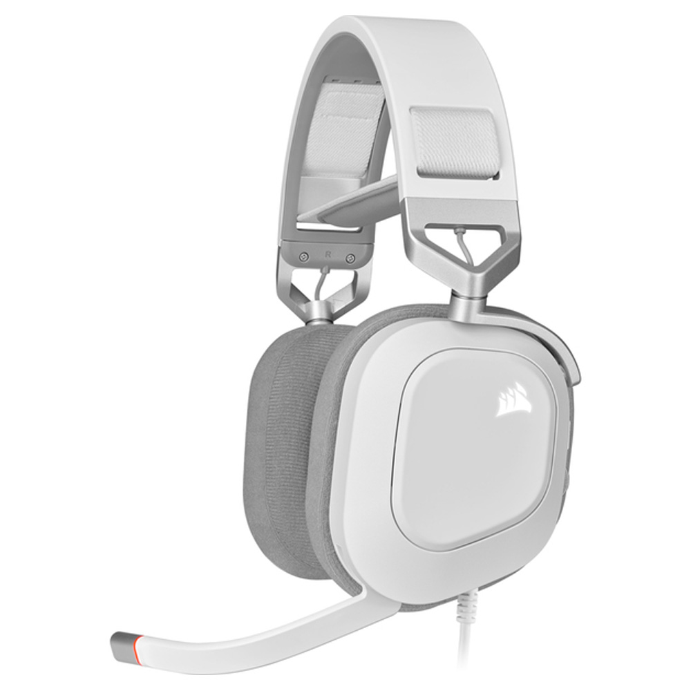 Headphones with microphone for PC CORSAIR HS80 7.1 RGB CA-9011238-EU white