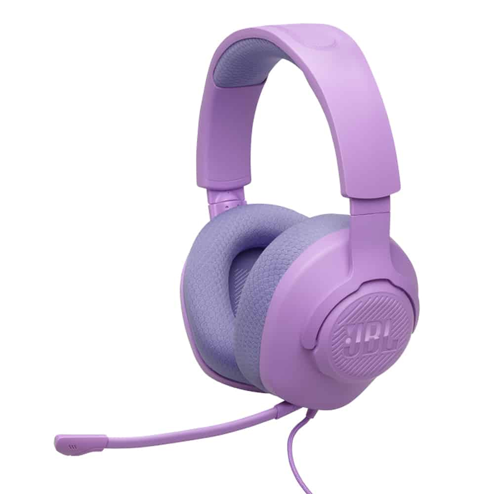 Headphones with microphone for PC/Console/Mobile JBL Quantum 100M2 purple