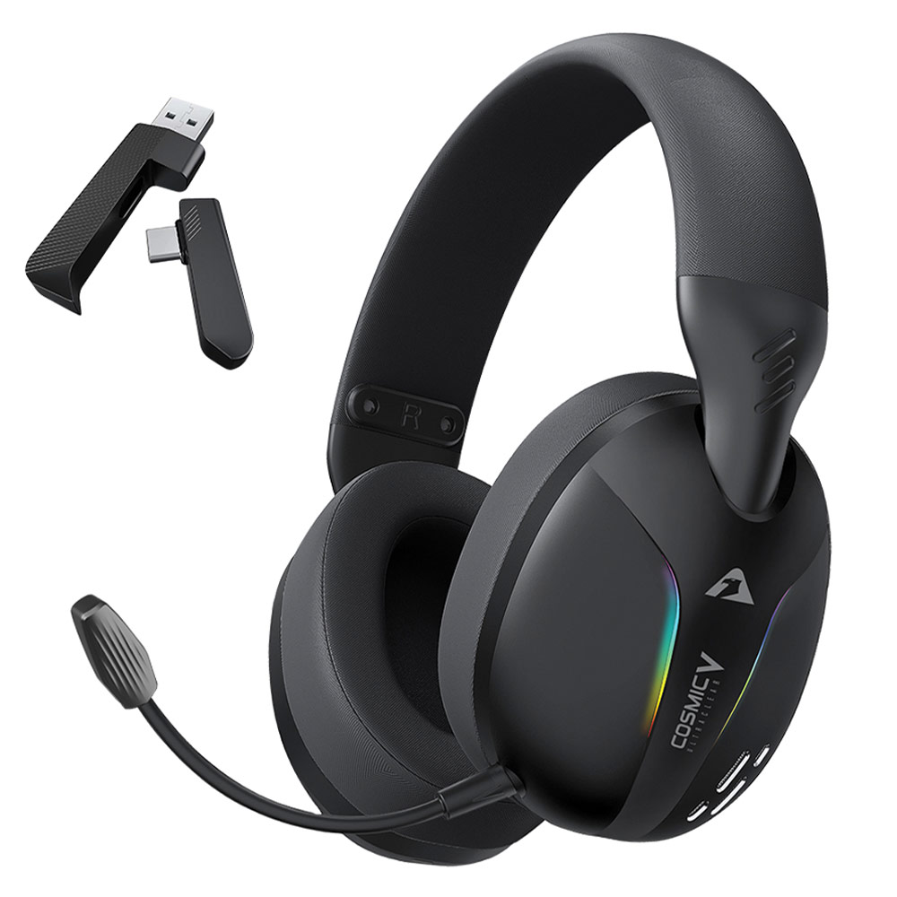 Cordless Headphones with microphone for PC ARMAGGEDDON Cosmic V Ultraclear COSMIC-V-G Gravity black