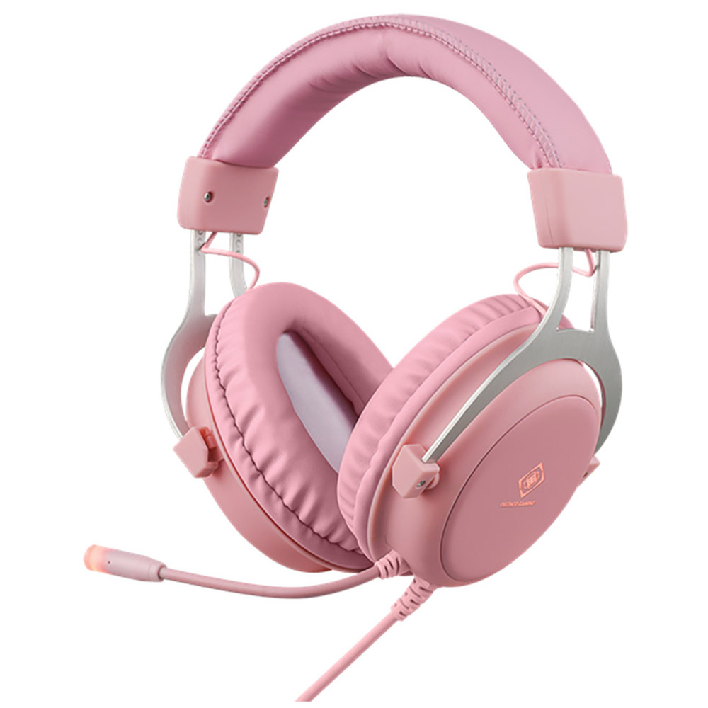 Headphones with microphone for PC/Console/Mobile DELTACO PH85 GAM-030-P pink