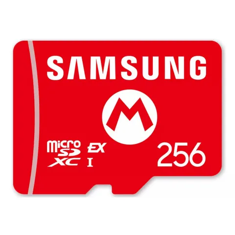 Memory card 256GB MicroSDXC Express for Nintendo Switch 2 SAMSUNG Mario Logo