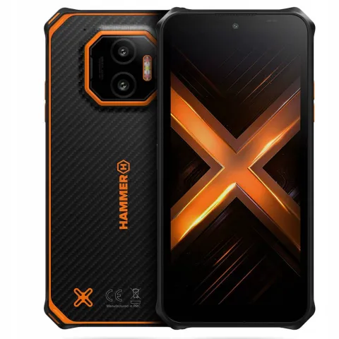 Smartphone HAMMER Energy X2 128GB 5G Dual SIM orange/black