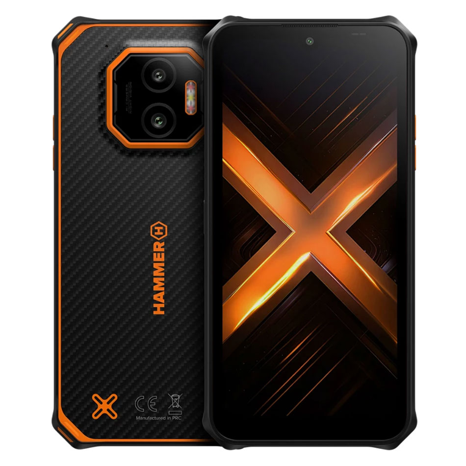 Smartphone HAMMER Energy X2 256GB 5G Dual SIM orange/black