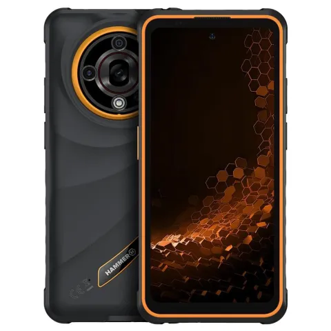 Smartphone HAMMER Iron6 128GB 5G Dual SIM black/orange