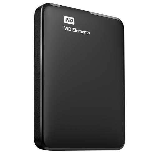 External Hard Disk HDD 1TB WESTERN DIGITAL Elements WDBUZG0010BBK black